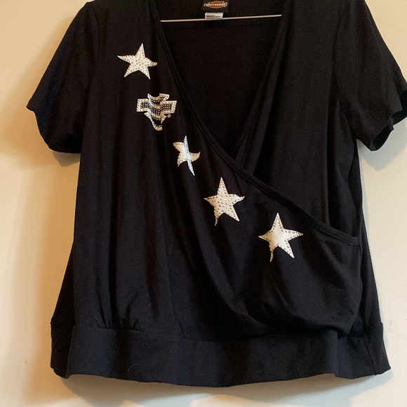 Harley-Davidson Rhinestone/Stud Top - Picture 5 of 8